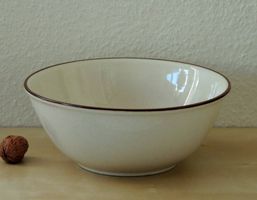 Saladier vintage en porcelaine, Rössler, années 50-60