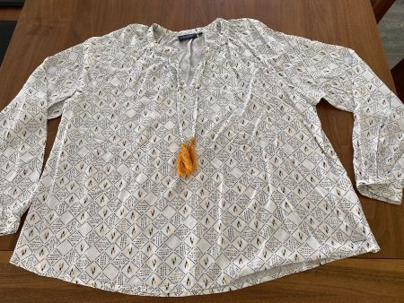 Tunika Damen weiss Grösse S Farbe weiss mit Muster