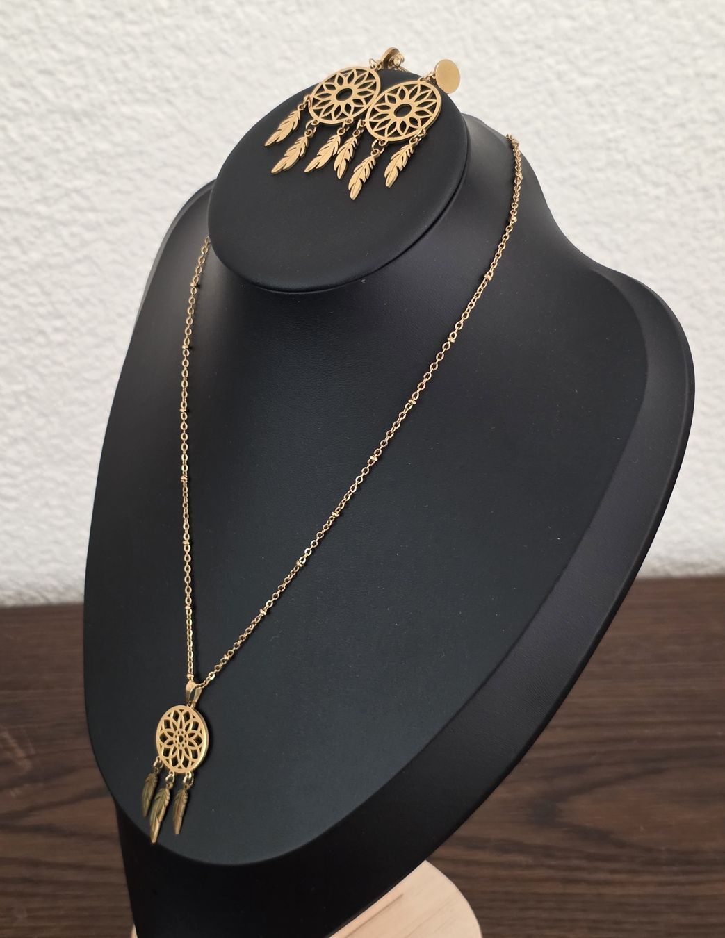 Ciondoli: Schmuckset Traeumer Amulett mit Federn Goldfarben Neu – Nuovo (secondo la descrizione) da Rheinsulz venduto da Gilea 3