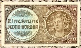 1 KORUNA BOHEMIA & MORAVIA 1940 Rarität!!!