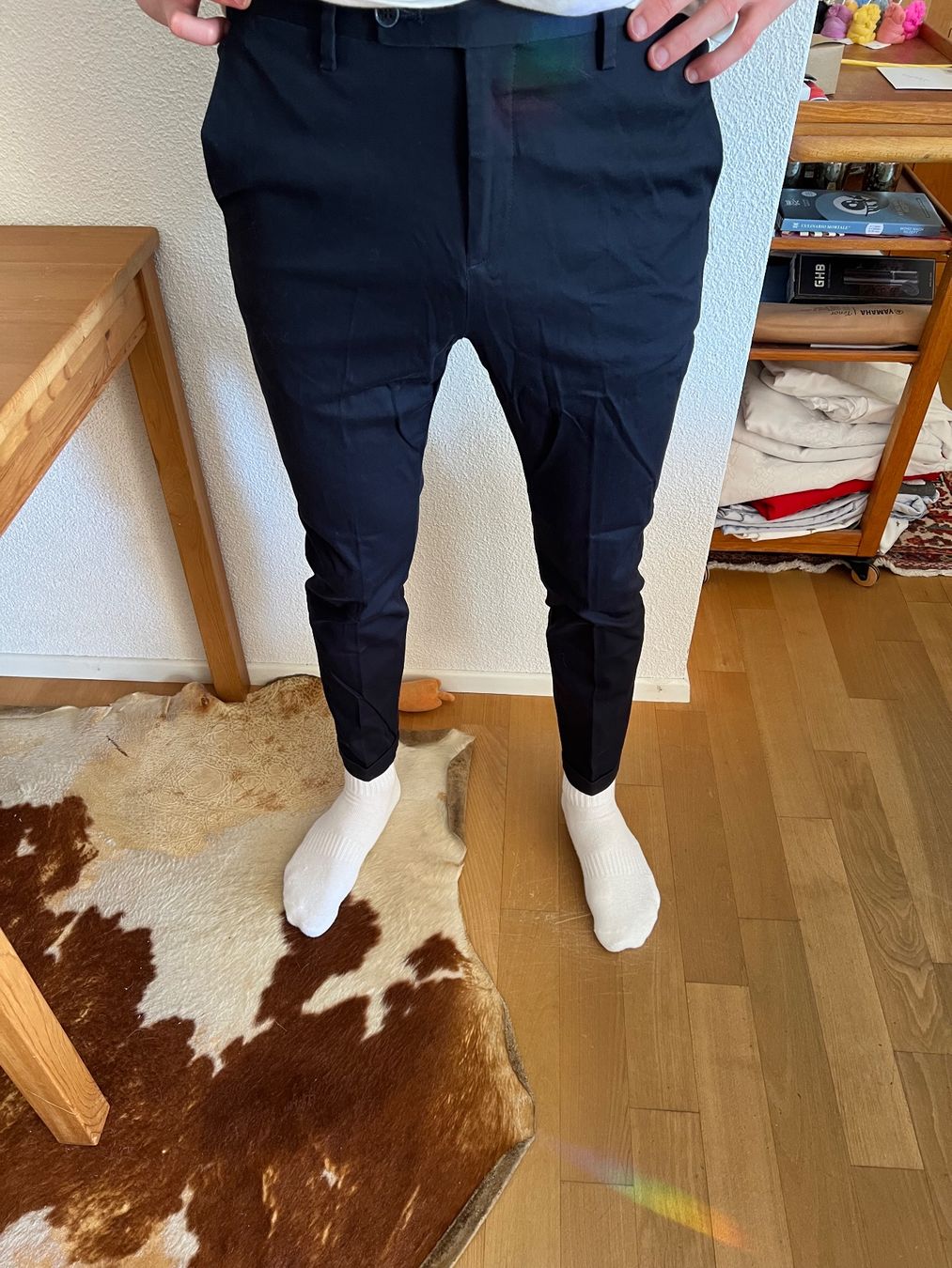 Pantaloni: Hose Männer elegant dunkelblau – Nuovo (secondo la descrizione) da Turbenthal venduto da san_bz9c 2