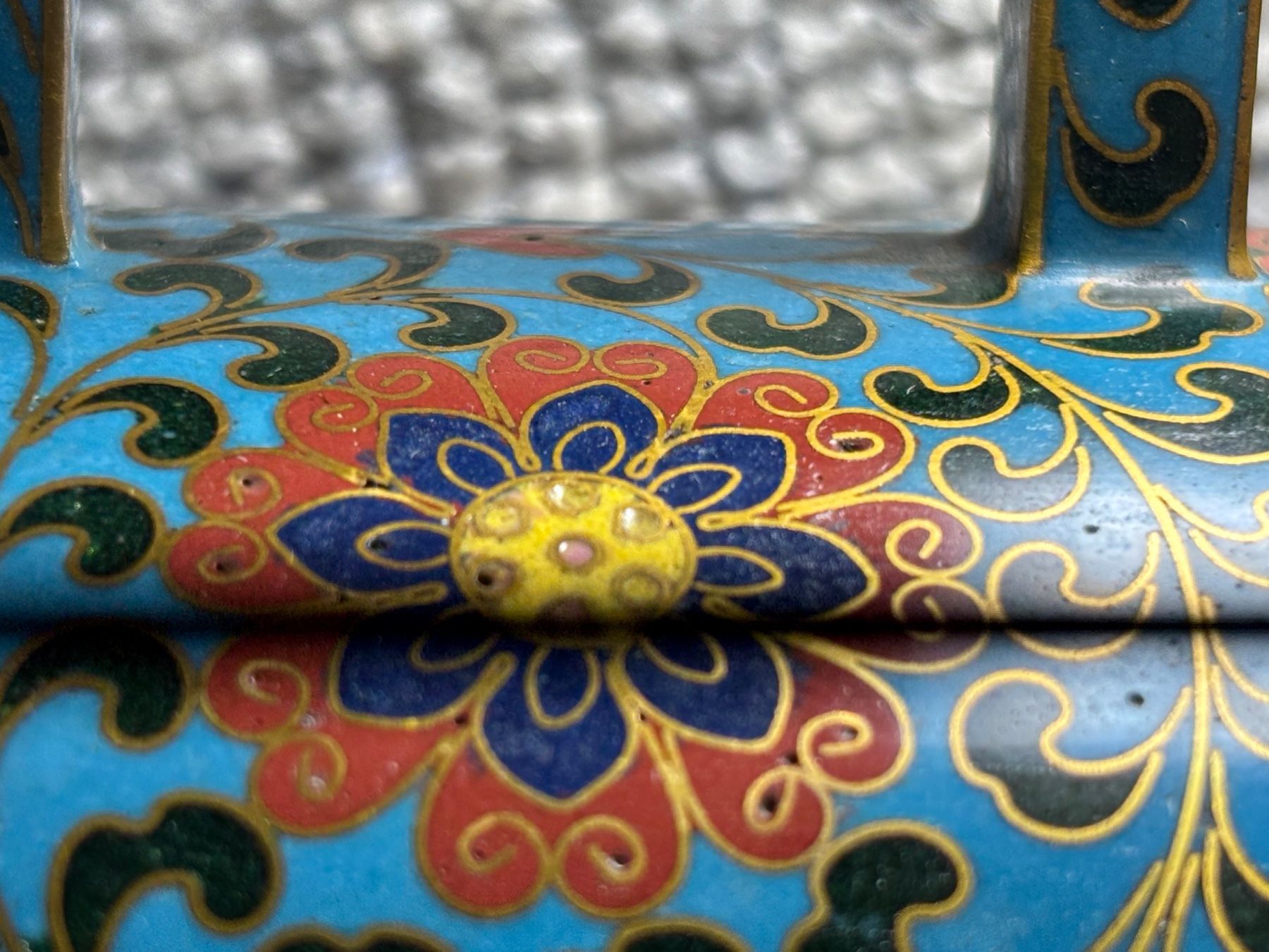 Teiere: Teekännchen Messing Email Cloisonné Japan – Usato da Hinwil venduto da DaniBachman 9