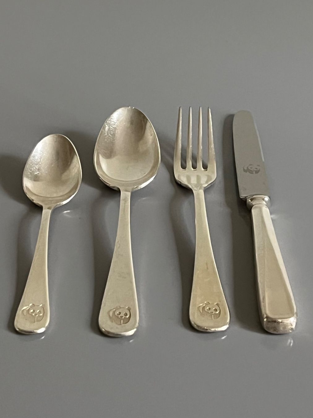 Set di posate: Silberbesteck mit Panda Gravierung – Nuovo (secondo la descrizione) da Zürich venduto da Mel_Meli 1