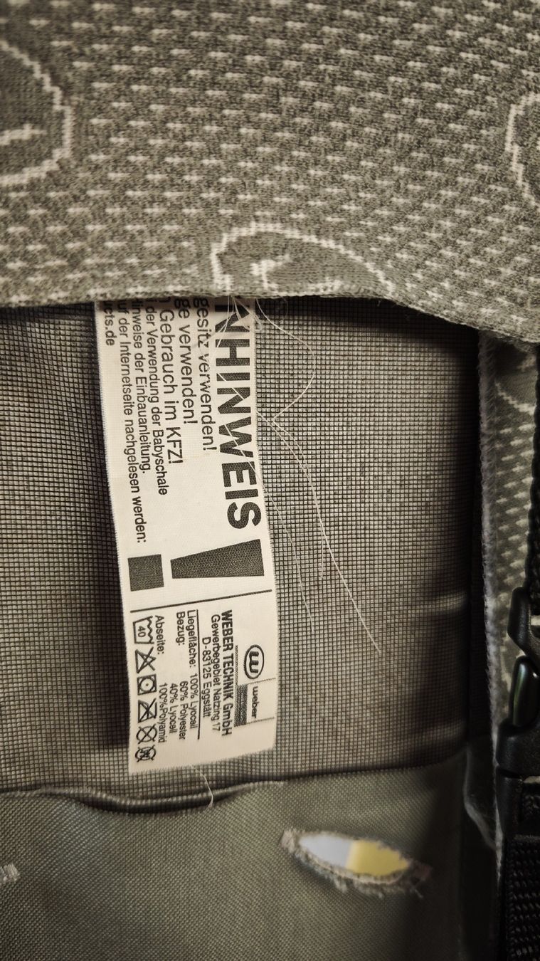 Pièces détachées: Weber Babyschale  – D'occasion à Crésuz par Peyou80 1