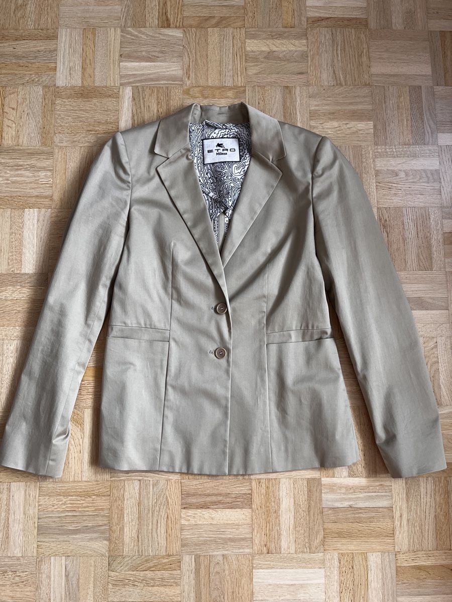 Etro Giacche: Etro Sakko Damen Beige Gr. 36 mit Schal – Usato da Zürich venduto da Kleanthy 4