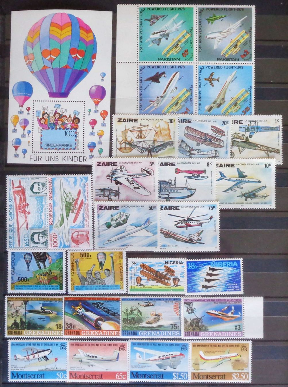 Alle Briefmarken: MONDE: Thématique AVIATION **, 5 photos – Neu (gemäss Beschreibung) aus Le Locle von timbrettino 3