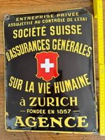 EMAILSCHUILD PLAQUE EMAILLE ASSURANCES SUISSE