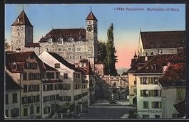 Rapperswil, Blick auf den Marktplatz mit