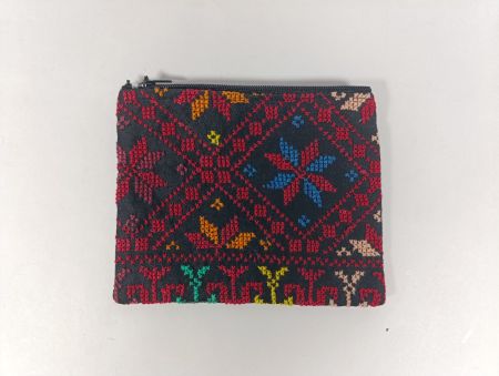 Porte-monnaie fermeture éclair à motifs