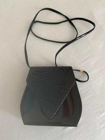 cocktail - tasche  Lackleder - Magnetknopf - Innenfach