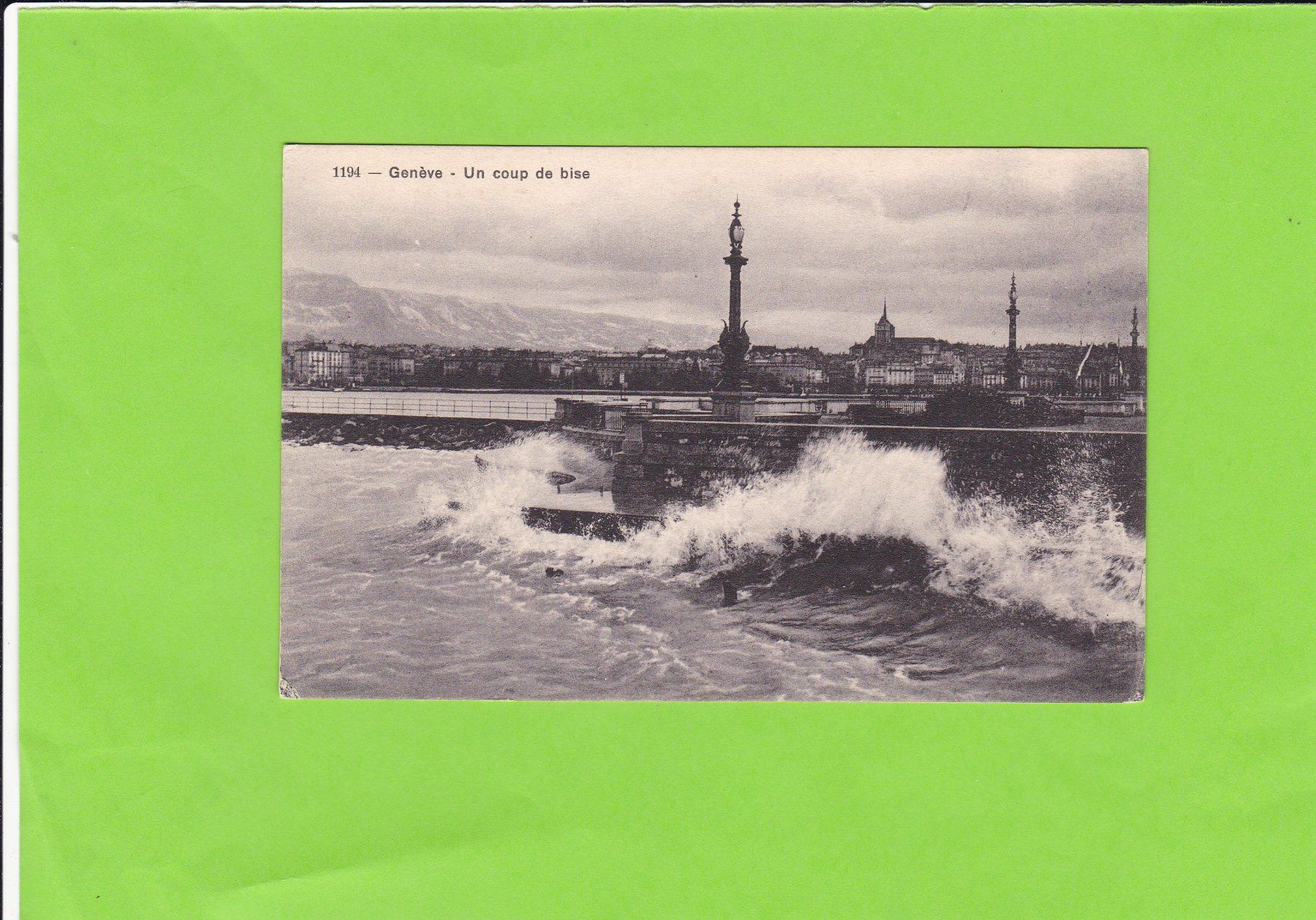 Cartoline postali: Genève-Un coup de bise – Usato da St. Peterzell venduto da neckertal