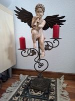 Engel Kerzenständer, Metall & Polyresin, Shabby Chic Look