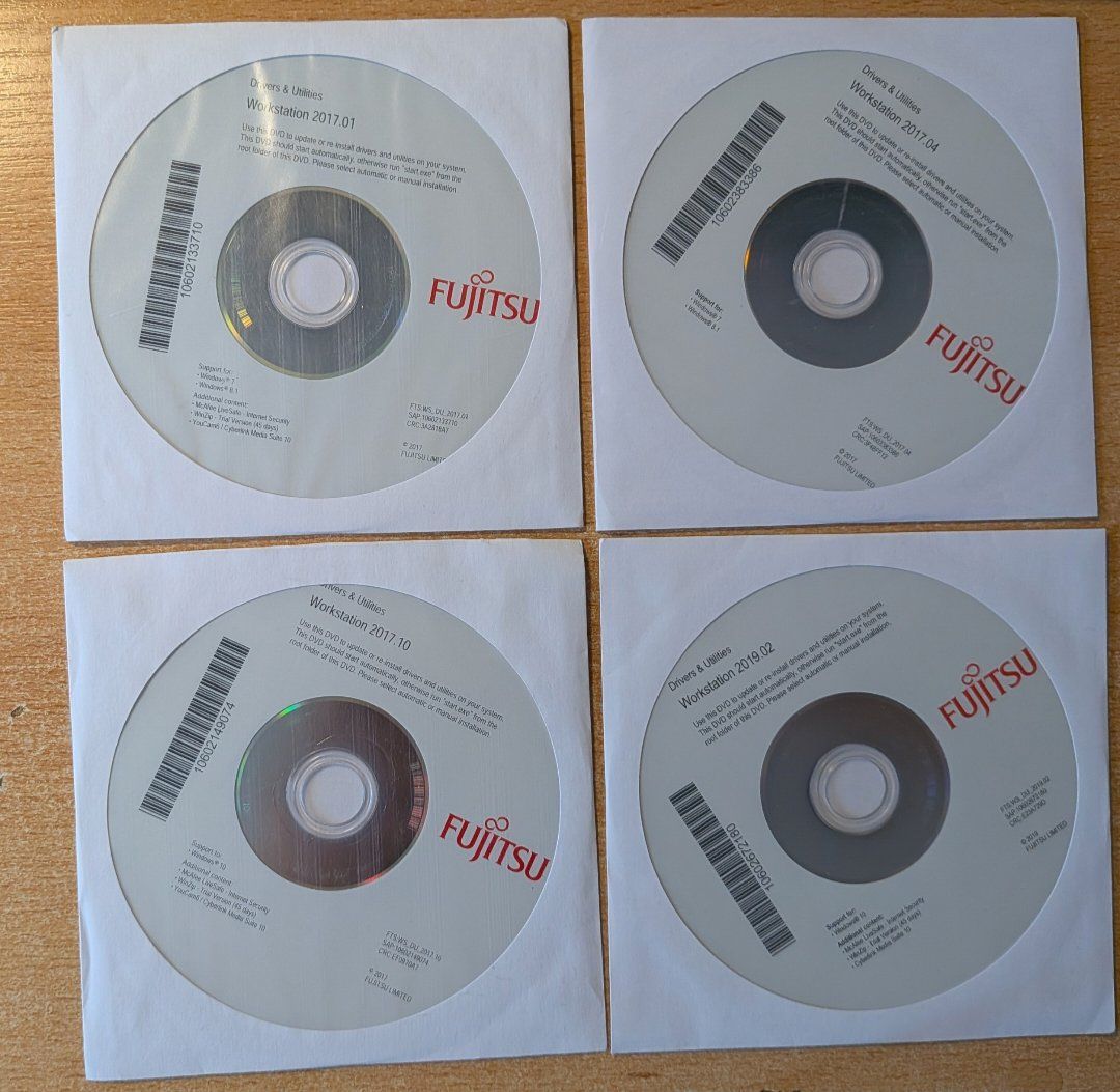 Applications: 4x Fujitsu - Drivers & Utilities Workstation – D'occasion à Cernier par Poussetofiol