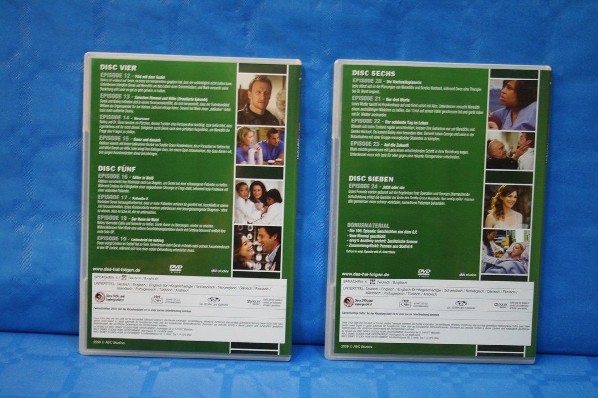 Tutti i DVDs: DVD "Grey’s Anatomy" – Usato da Wettingen venduto da zibi137 3