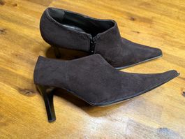 Elegante Wildleder Stiefeletten Braun, Grösse 39, top Zustan