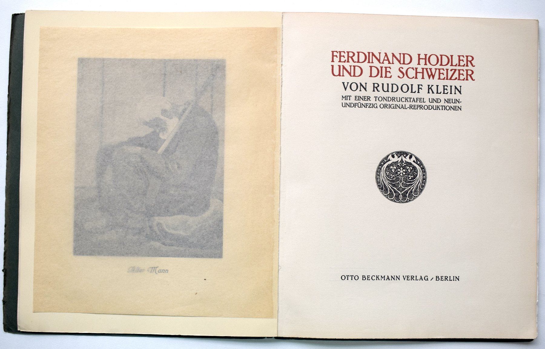Livres: Ferdinand HODLER + die Schweizer Rudolf Klein Beckmann – D'occasion à Zürich par kunstarchiv.online 3