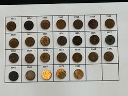 26 x 1 Rp. ab 1912
