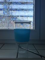 Gobelet en verre réutilisable avec paille en métal