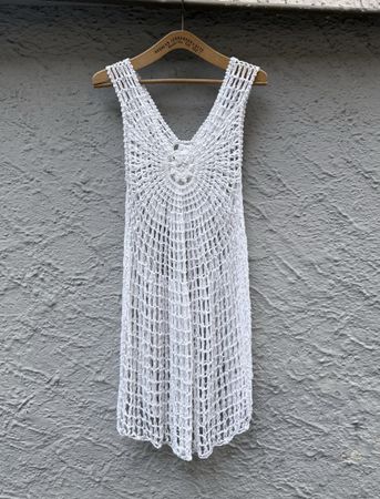 Sommerkleid gehäkelt Crochet handmade Grösse S/M