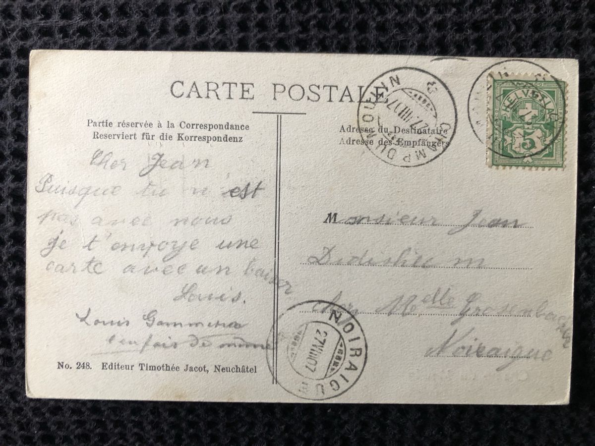 Cartoline postali: Ansichtskarte Champ du Moulin – Usato da Näfels venduto da fritzjk 1