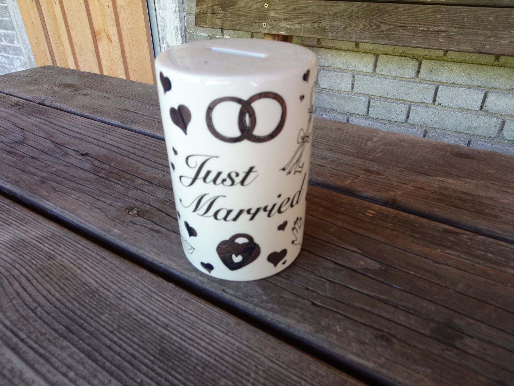 Tutte le decorazioni: NEUE Spardose Flitterwochen / Just Married - 220710 – Nuovo (secondo la descrizione) da Küssnacht am Rigi venduto da Dot.Your.Life 1