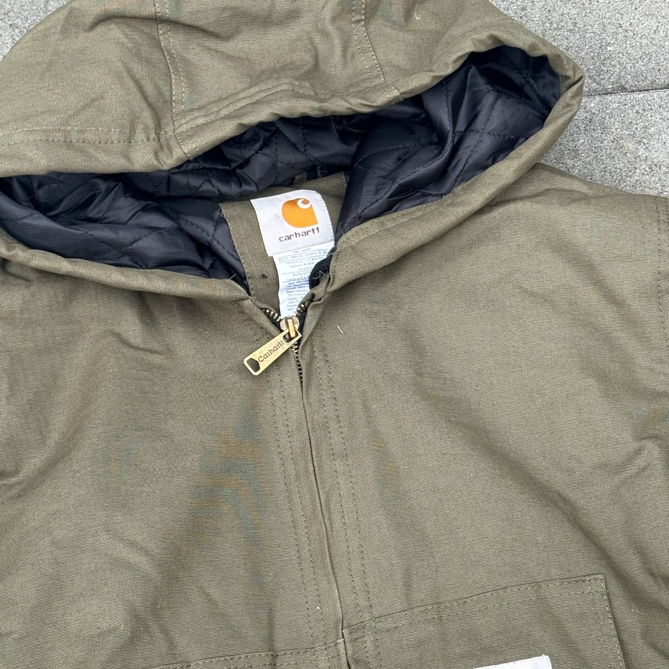 Carhartt Giacche: Carhartt Union Labor reworked vintage-style jacket – Usato da St. Gallen venduto da sourced_limited 1