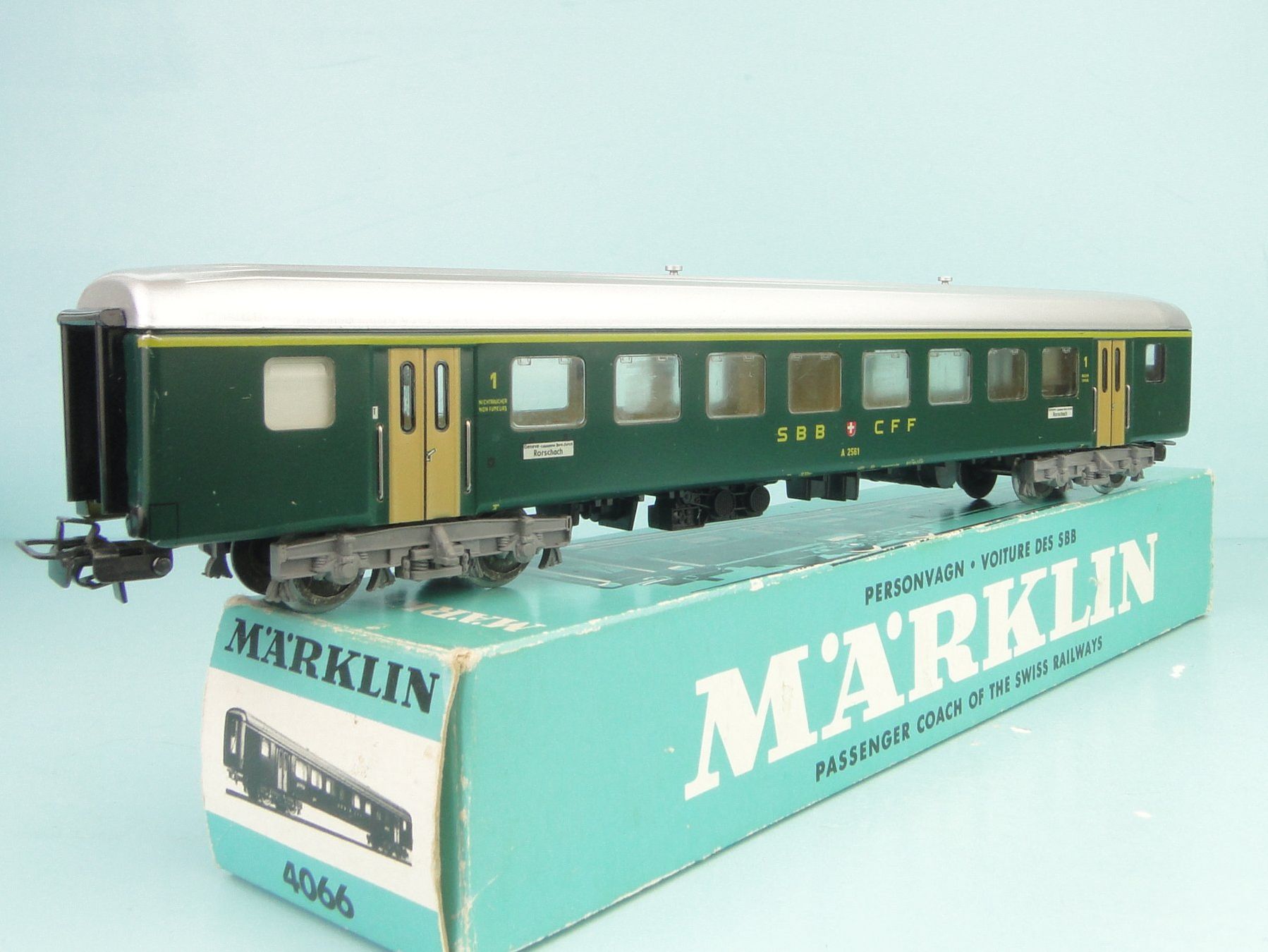 Märklin Modellini di ferrovie: Märklin 4066 SBB EW, Blech – Usato da Bülach venduto da cann11 1