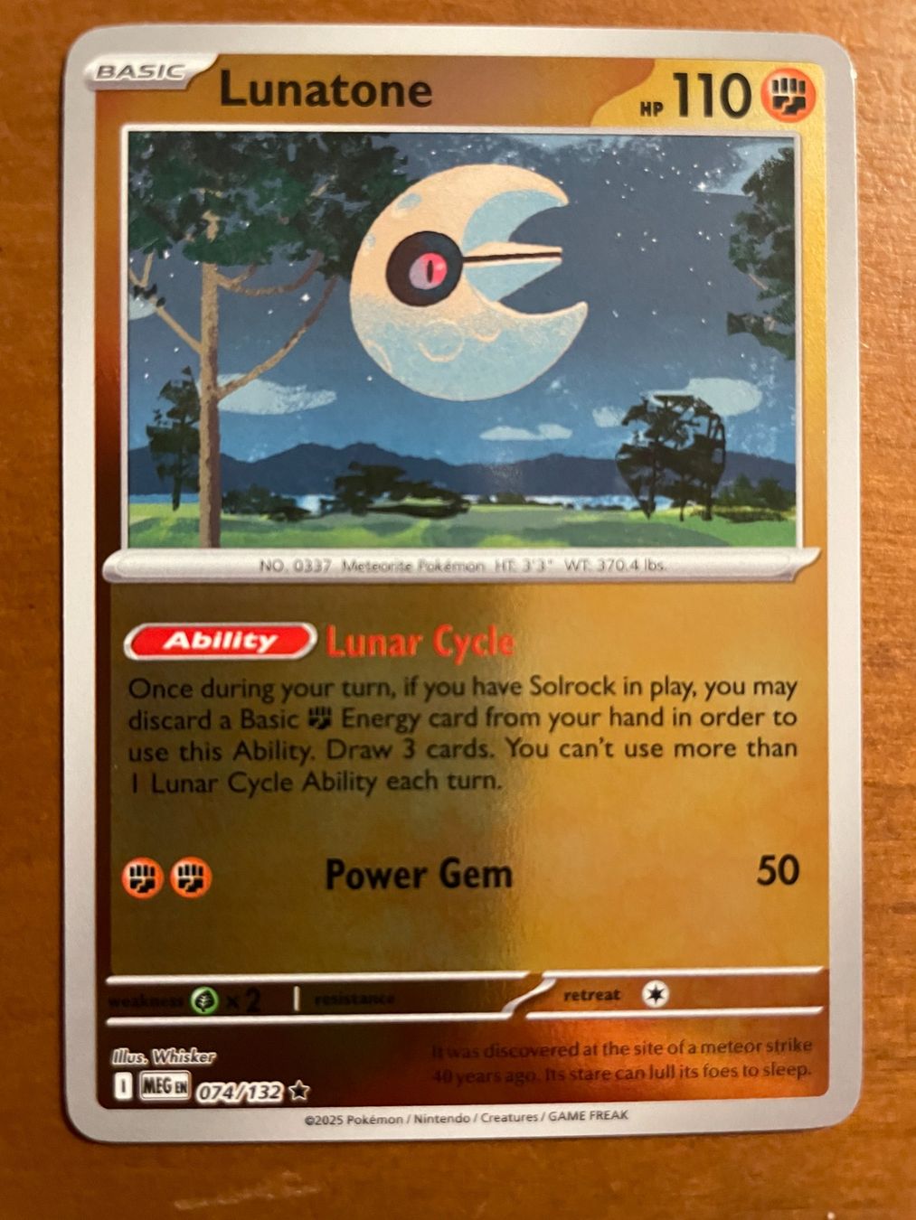 Pokémon Carte collezionabili: Pokemon Lunatone Reverse (Versand gratis) – Nuovo (secondo la descrizione) da Chur venduto da Angerson