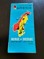 Ravenstein Landkarte Norwegen Schweden, 1:800000, Top!