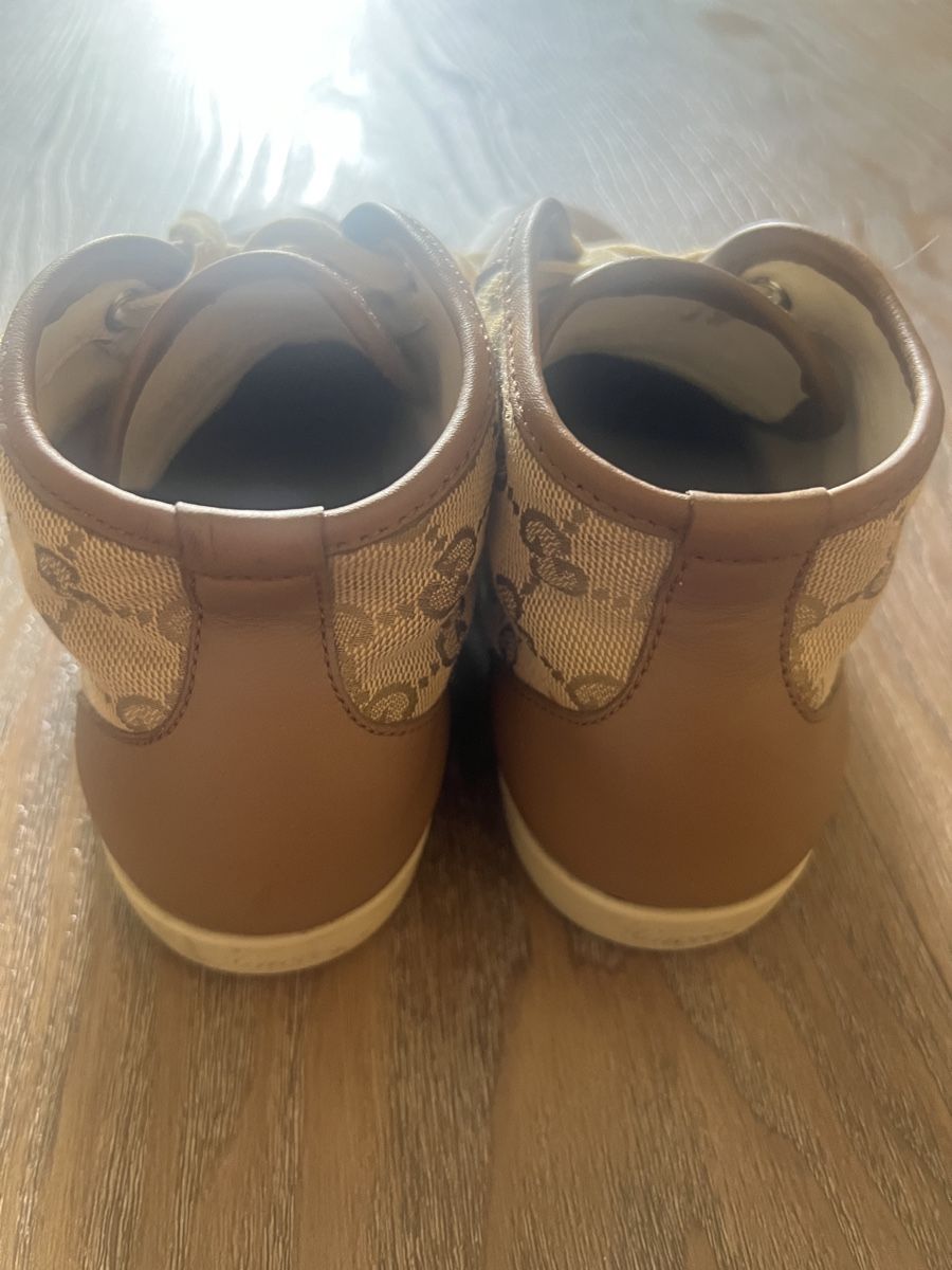 Gucci Scarpe da donna: Gucci Sneaker Canvas Leder braun Grösse 37 – Usato da Illnau venduto da Michele0210_ 4
