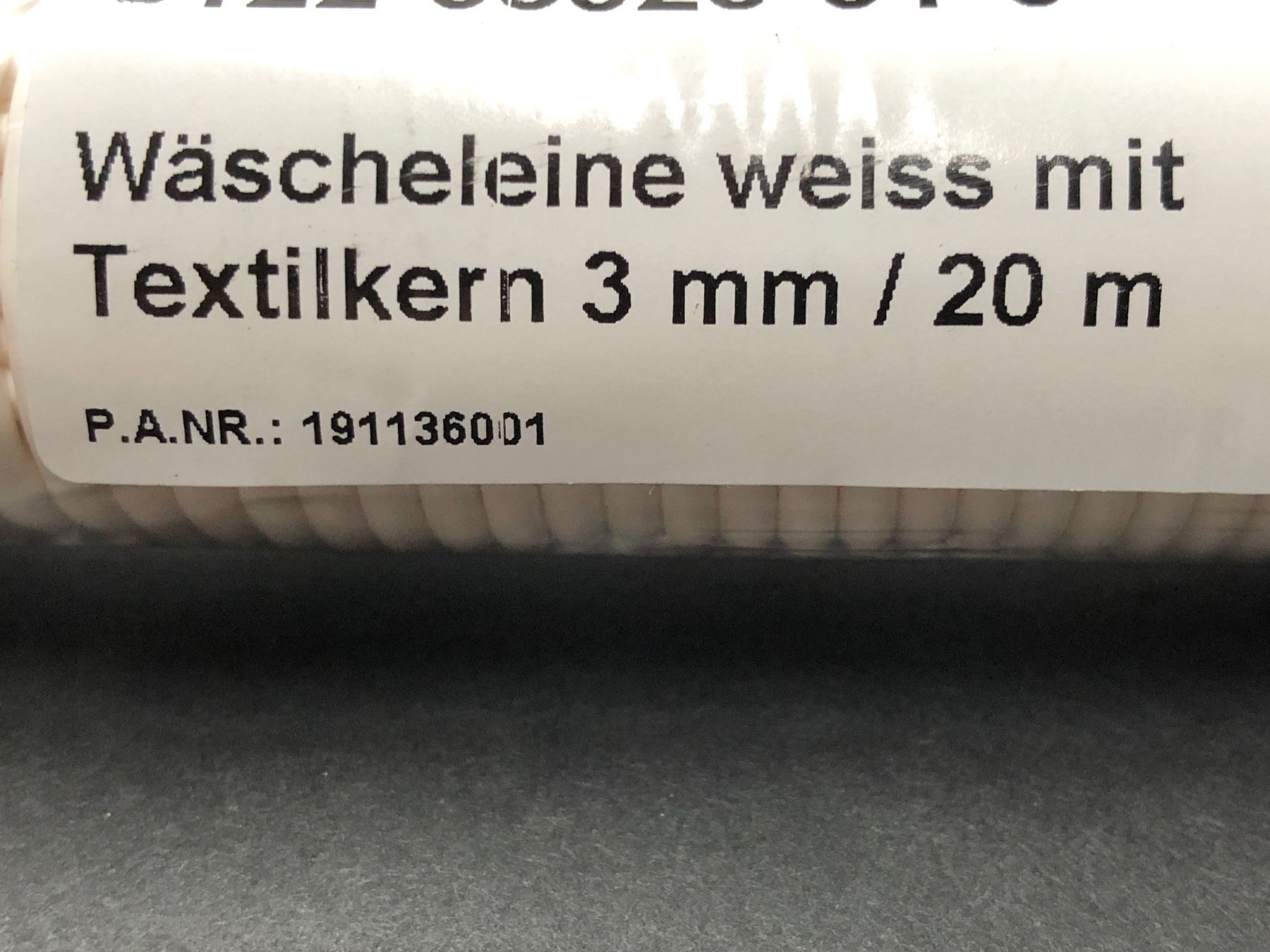 Stenditoi: Wäscheleine weiss - mit Textilkern - 20 Meter / 3mm – Nuovo e nell'imballaggio originale da Bergdietikon venduto da Garak 3