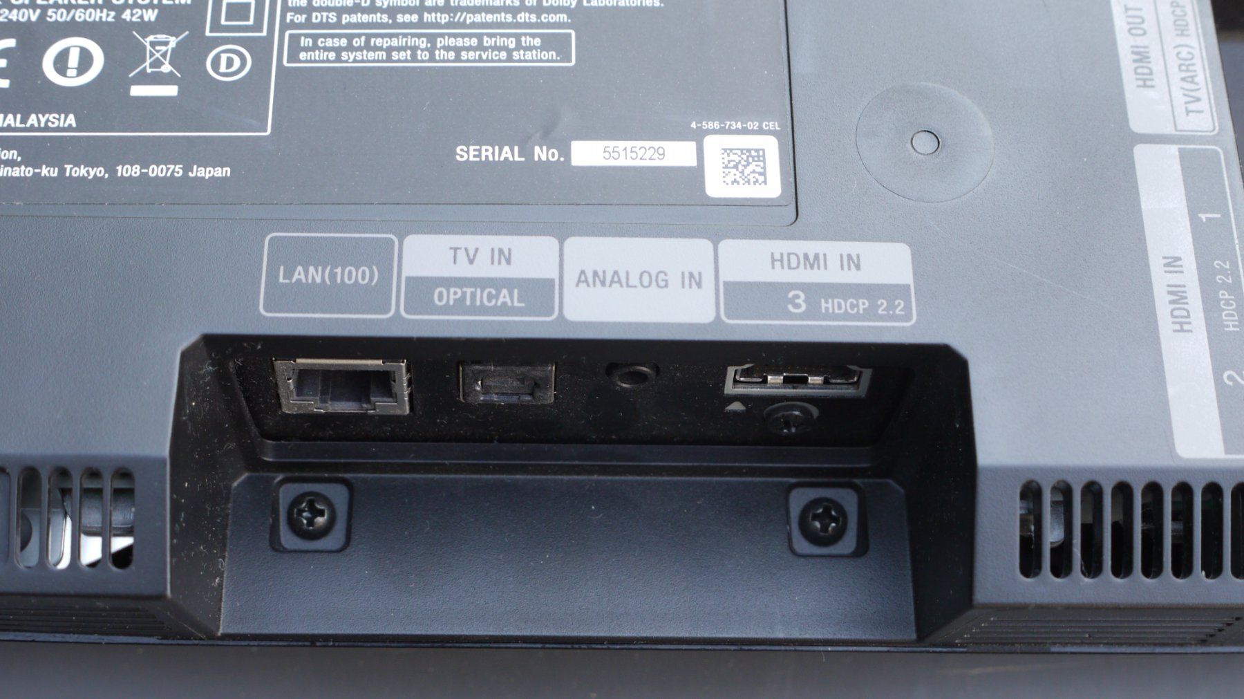 Sony Home Cinema: SONY SPEAKERSYSTEM SA-CT790 – Usato da Lausanne venduto da van_8p85 5
