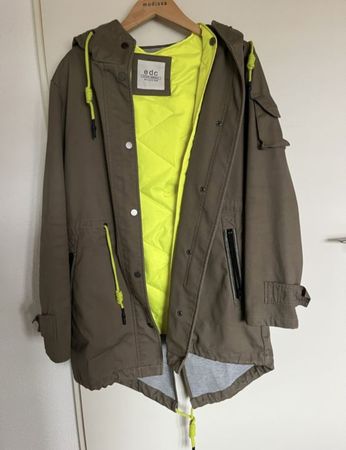 EDC Übergangsjacke Gr. M Khaki/Neon Top Zustand!