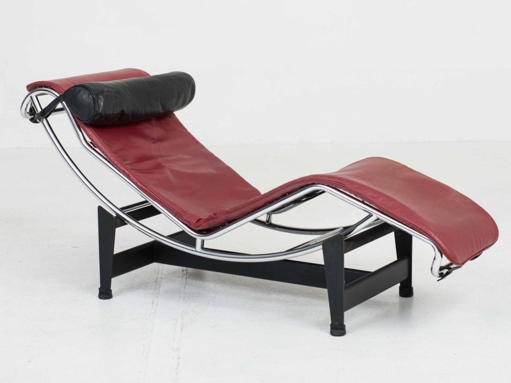 Cassina LC4 Chaise Longue von Le Corbusier in Rot (Usato) a Zürich