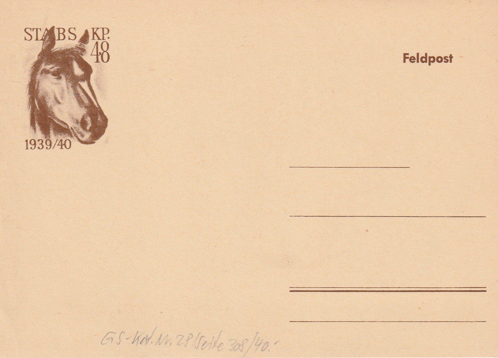 Cartes postales: Feldpostkarte Stabs. Kp. 48 – D'occasion à Rorschacherberg par fratovi2