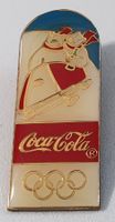 Z526 - Pin Olympic Winter Games Coca Cola Eisbär
