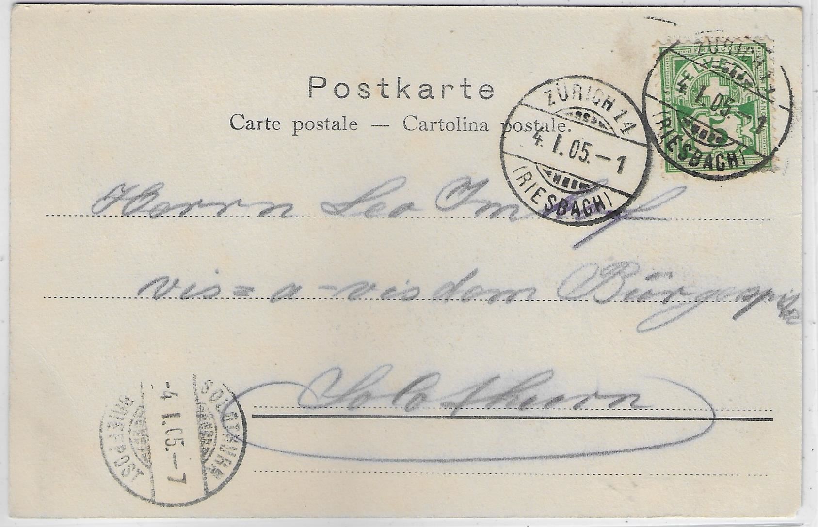 Ansichtskarten: Zürich - Hauptpost – Gebraucht aus Ettingen von Kartenplanet 1