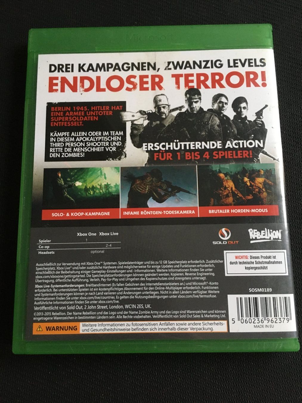 Microsoft Giochi: Zombie Army Trilogy für Xbox One – Usato da St.Gallen venduto da sjosjo 1
