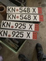 Nummernschilder KN 925 X und KN 548 X 4 Stk