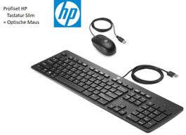 Professionelles Set Tastatur HP SLIM + Optische Maus NEU