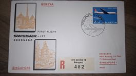 Swissair Geneva - Singapore 31.03.1969
