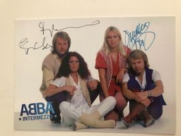 ABBA Autogramm Karte vom Fanclub
