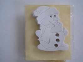 Stanz-Papier Motiv Schneemann 12 Stk.