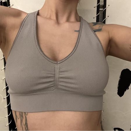 Taupe/Grey H&M Sports Bra