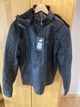 Lederjacke (Kunstleder) Grösse XL