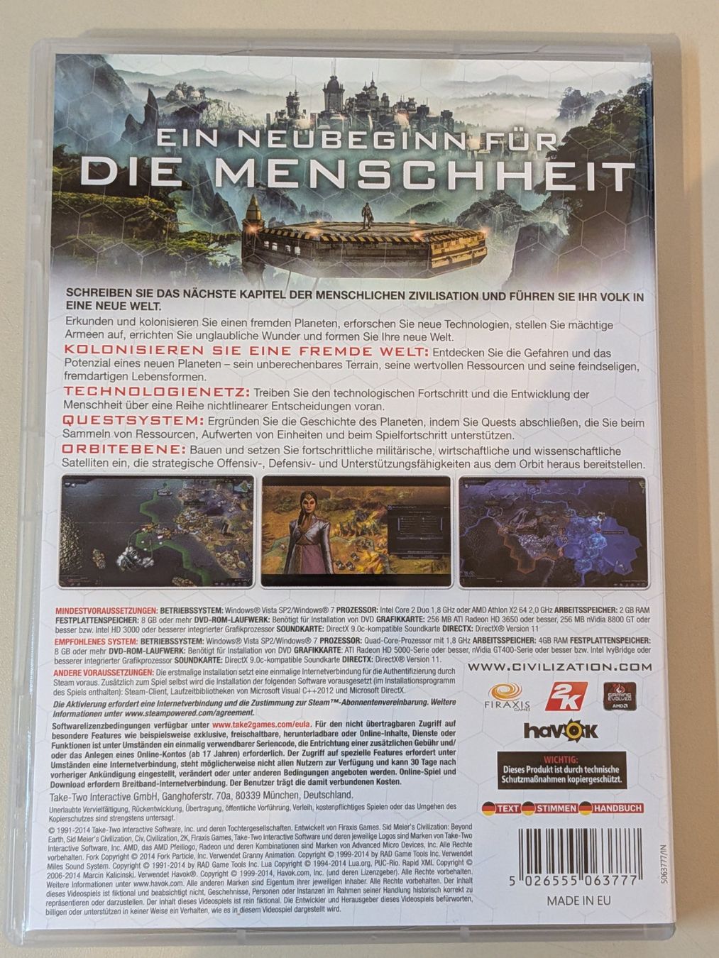 Giochi: Sid Meier's Civilization: Beyond Earth [PC/DVD] – Usato da Port venduto da gecotom 4