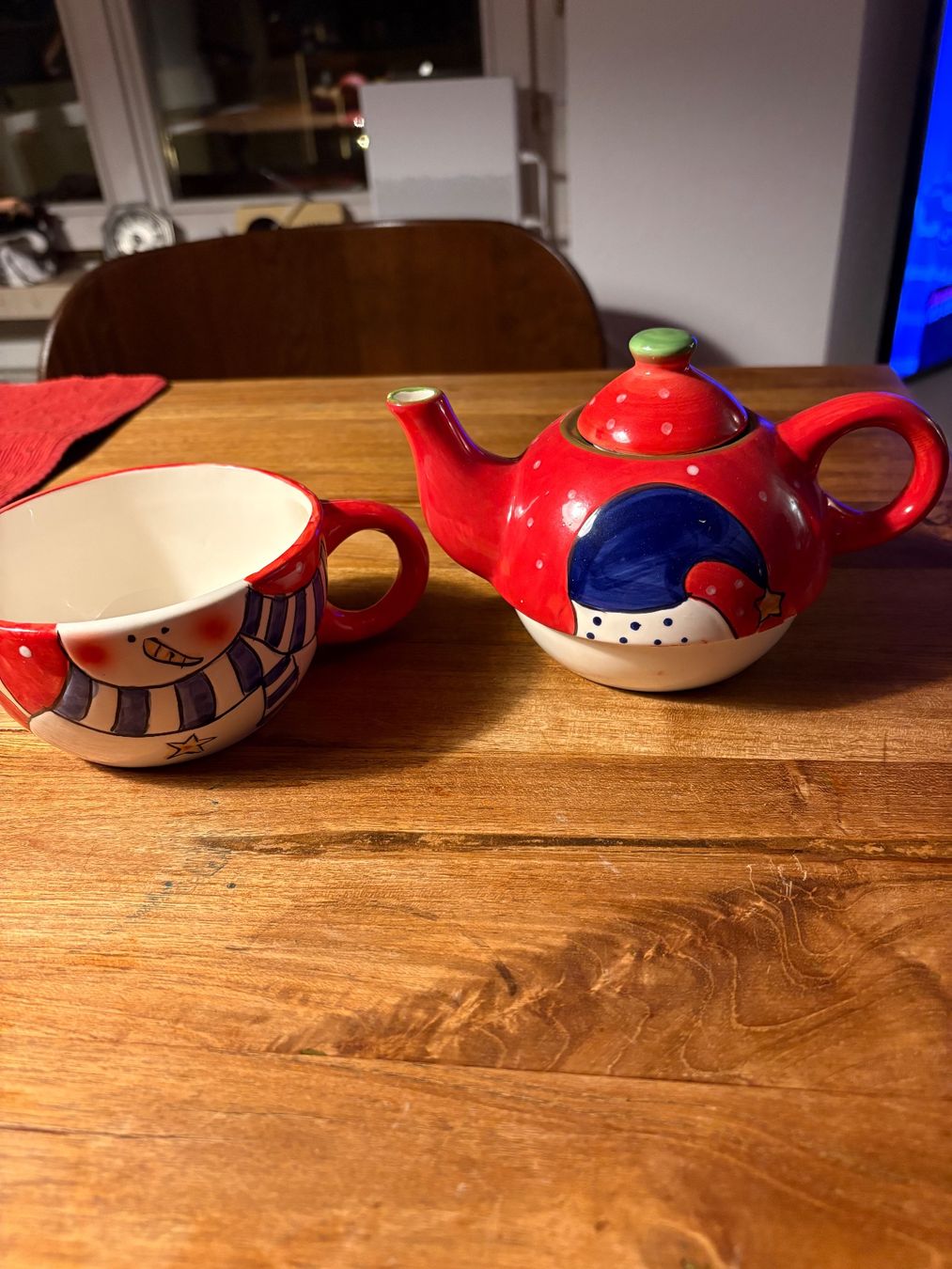 Teiere: Winterliche Teekanne mit Tasse, Schneemann – Usato da Birsfelden venduto da jul_7wy6 1