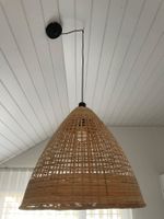 Hängeleuchte aus Rattan, Lampenschirm, Durchmesser 50 cm