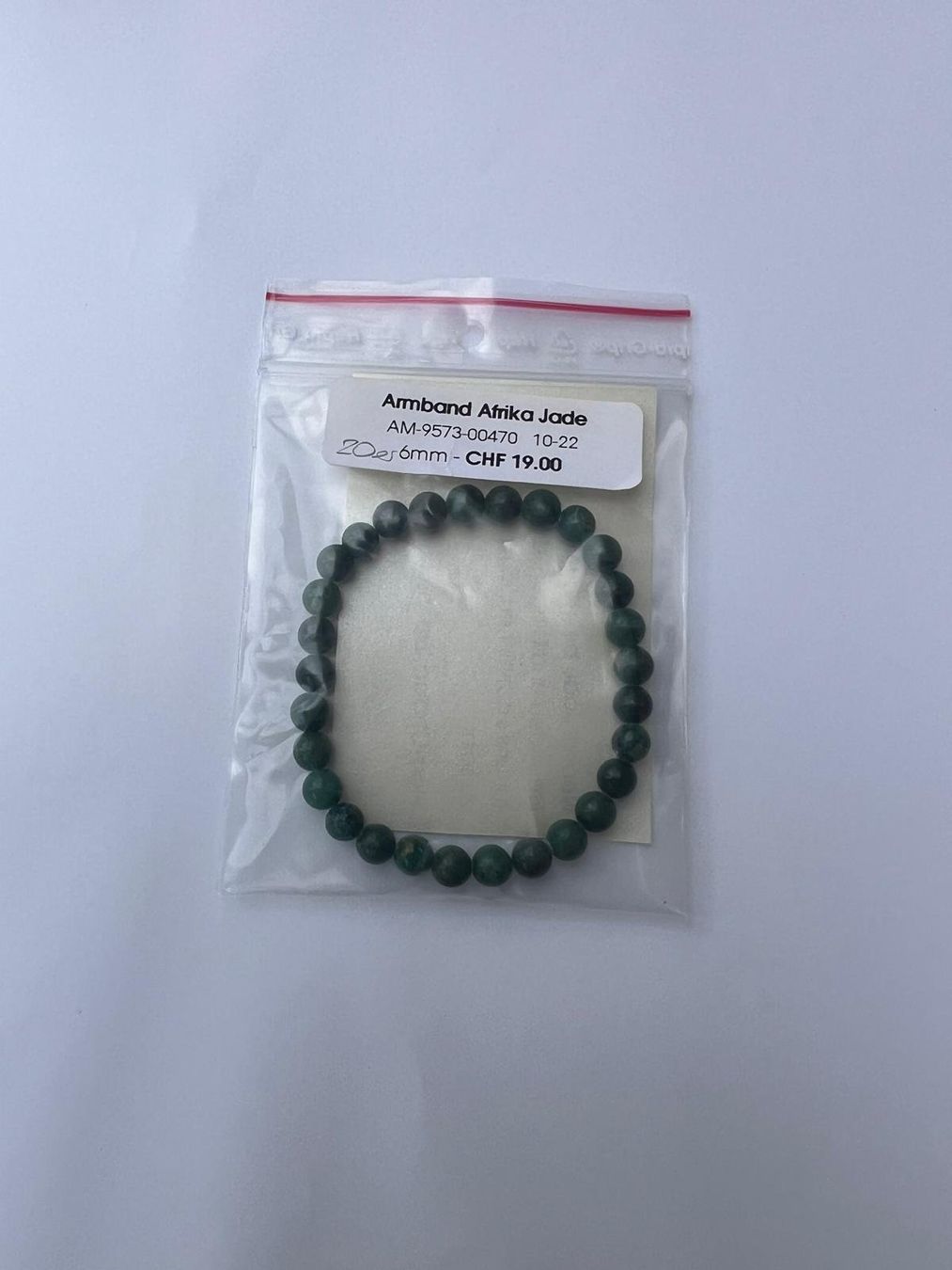 Bracciali & Braccialetti: Stein-Armband Jade, 20cm x 6mm – Nuovo (secondo la descrizione) da Buchs SG venduto da Pocolocoli 2