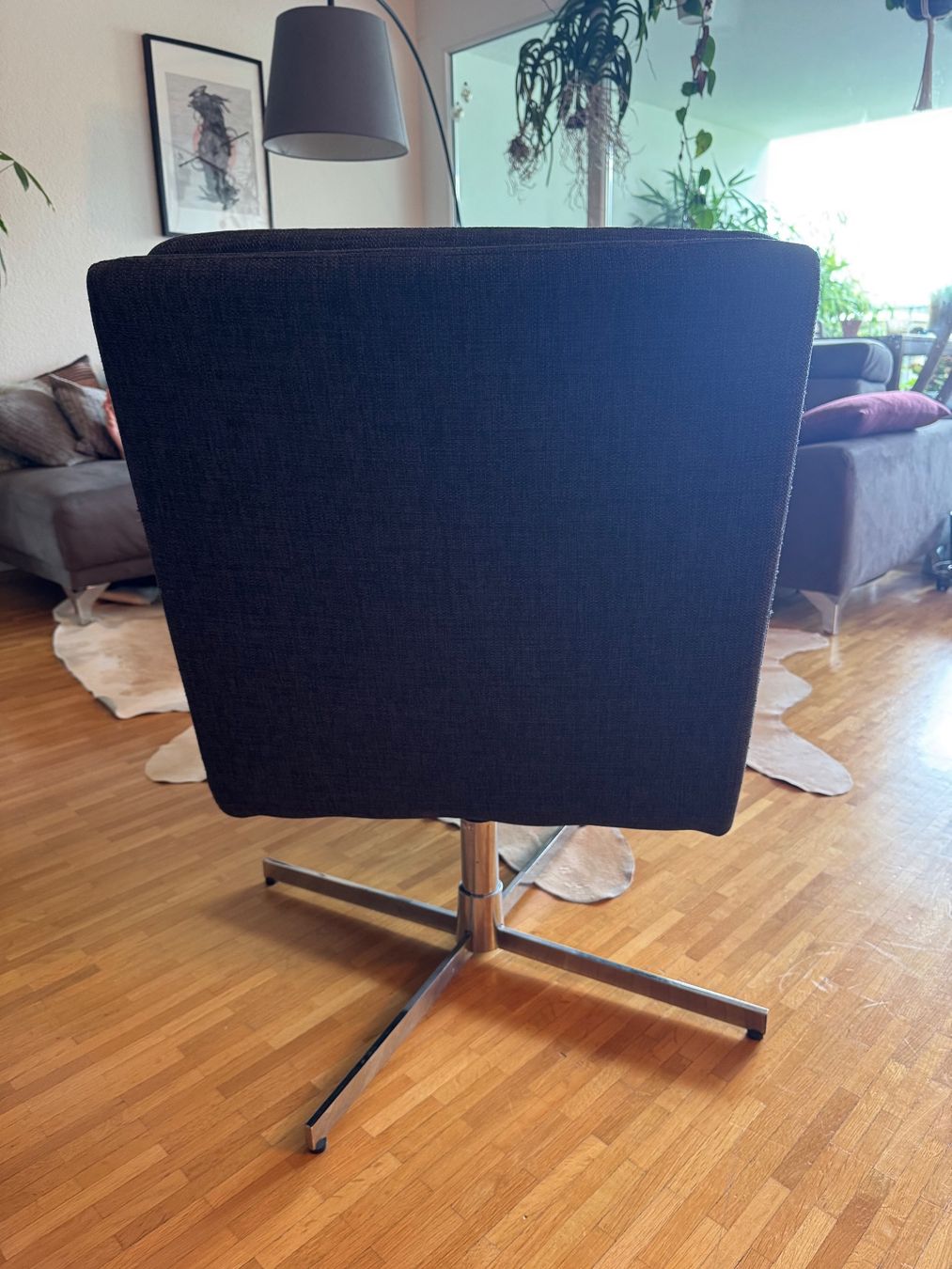 Fauteuils: Bequemer Drehsessel in Anthrazit – D'occasion à Solothurn par flo_27sl 3